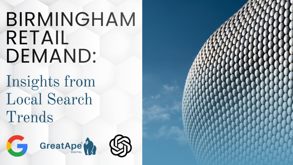 Birmingham Bull Ring shopping centre - search retail demand.